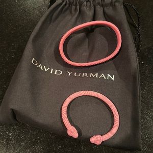David Yurman Limited Edition Renaissance Bracelet Pink Aluminum w/RubberBracelet